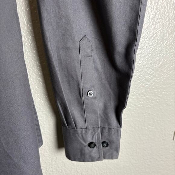 McDonald's Port Authority Women's Small Gray Button Down Long Sleeve Shirt Logo - Picture 4 of 7